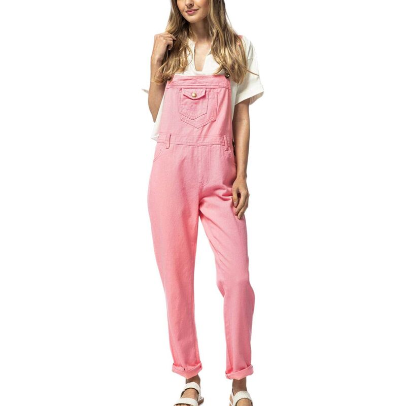 アンナカシ レディース ボトムス カジュアルパンツ ヴィンテージ オーバーオール Anna-Kaci Women's Vintage Straight-leg Overalls Pink ピンク|ReVida 店