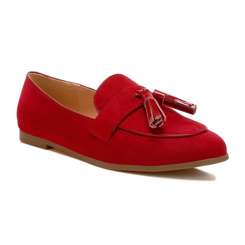 ラグアンドコー レディース シューズ スリッポン・ローファー Rag \u0026 Co Folklore Women\u0027s Loafers Red 赤いこと
