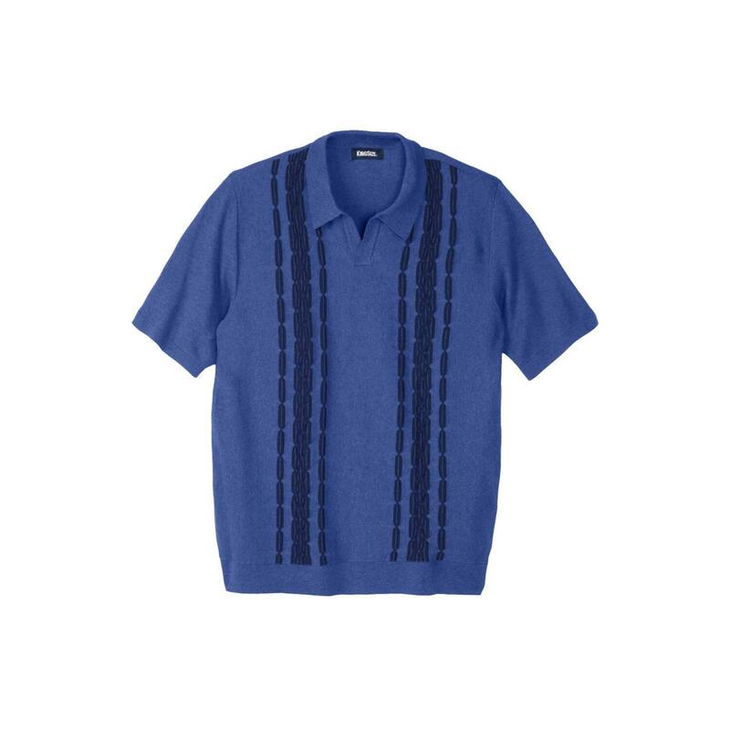 キングサイズ レディース トップス プルオーバー スポーツシャツ トール スウェーター KingSize Men\u0027s Big \u0026 Tall No Tuck Sweater Polo Heather Navy ギョリュウモドキ