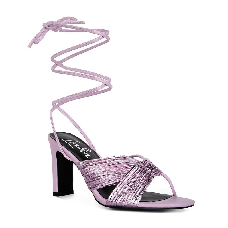 ロンドンラグ レディース シューズ パンプス サンダル スピード競技 London Rag Xuxa Women\u0027s Lace-Up Dressandals Purple パープル