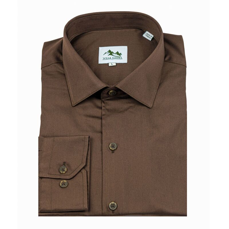ウェアシエラ レディース トップス Tシャツ コットン Wear Sierra Top Shelf Men's Cotton Long Sleeve Button Up Shirt Brown ブラウン|ReVida 店