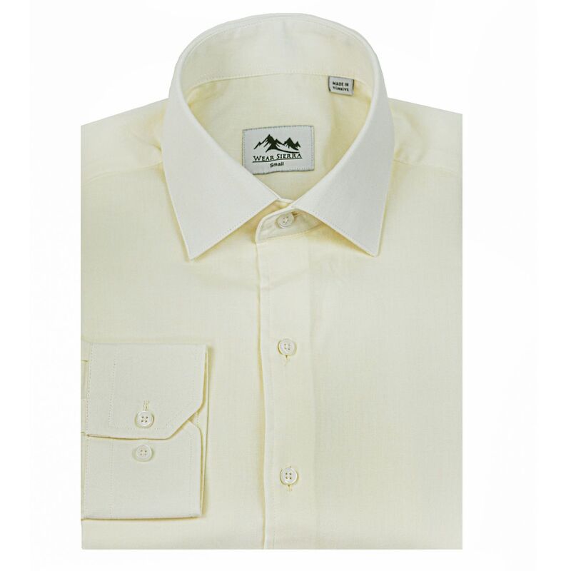 ウェアシエラ レディース トップス Tシャツ コットン WEAR SIERRA Men's Cotton Long Sleeve Button Up Shirts Perfect for Spring and Summer Classic Off White オフホワイト|ReVida 店