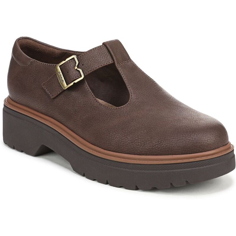 御医者さん・肩かけ レディース シューズ スリッポン・ローファー Dr. Scholl\u0027s Bring It Jane Women\u0027s Mary Jane Shoes Dark Brown 赤銅色