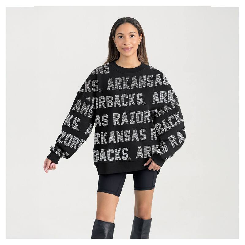 ゲームデイ・クチュール レディース トップス プルオーバー 汗水 Women\u0027s Gameday Couture Black Arkansas Razorbacks Hypera Sweatshirt Ark Black 黒いこと