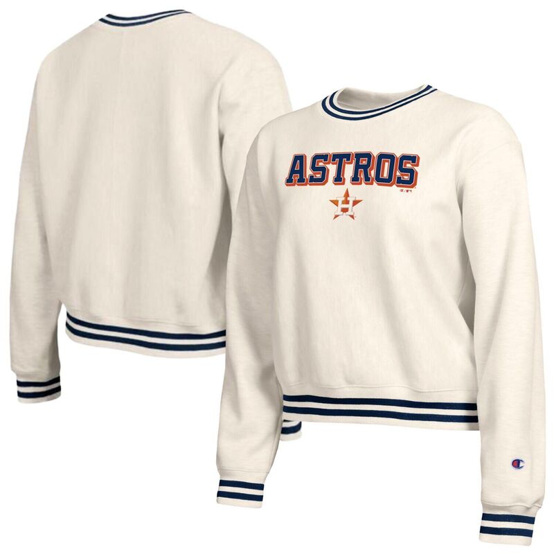 はやりっ児 レディース トップス プルオーバー 汗水 Women\u0027s Champion Cream Houston Astros Reverse Weave Sweatshirt Ast Beige ベージュ