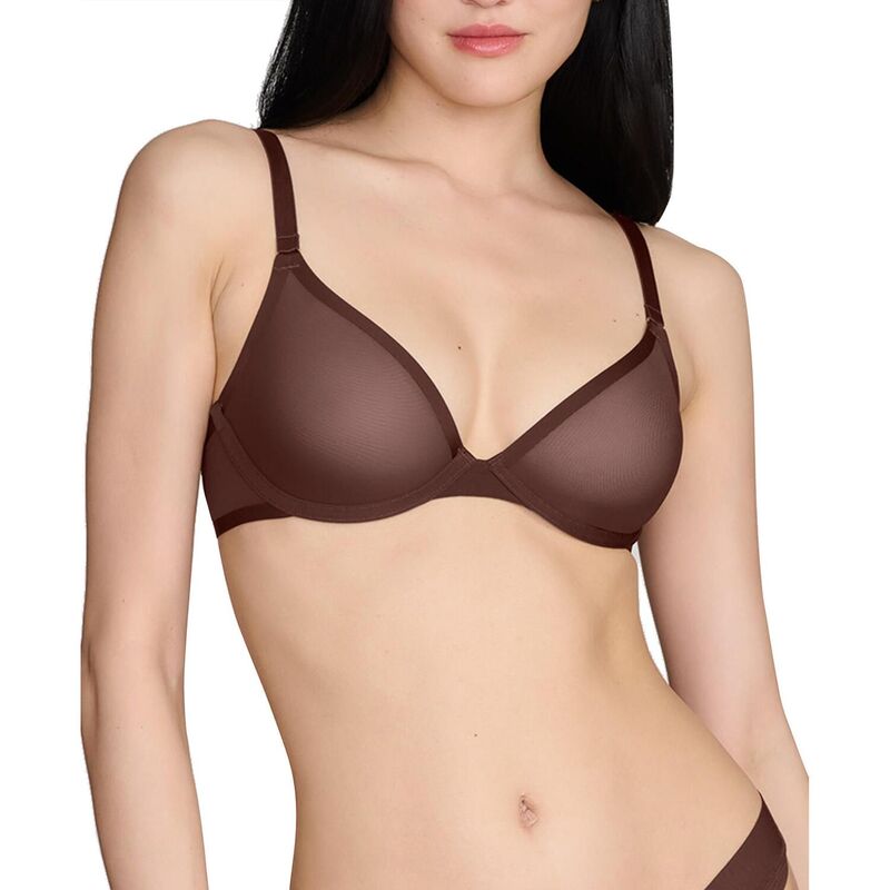 クープ レディース アンダーお召しもの ブラ メッシュ CUUP The Plunge - Mesh Espresso