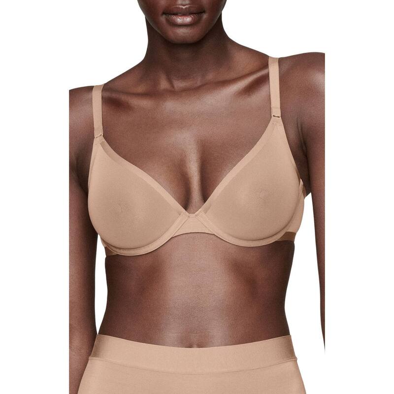 クープ レディース アンダーお召しもの ブラ メッシュ CUUP The Plunge - Mesh Taupe トープ