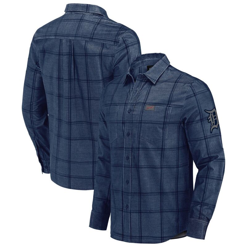 ダリウス・ラッカー 寄せあわせ バイ ファナティクス レディース トップス プルオーバー コール天 Men\u0027s Darius Rucker Collection by Fanatics Navy Detroitigers Thin Wale Corduroy Plaid Button Up Shirtgr Navy 米国海軍