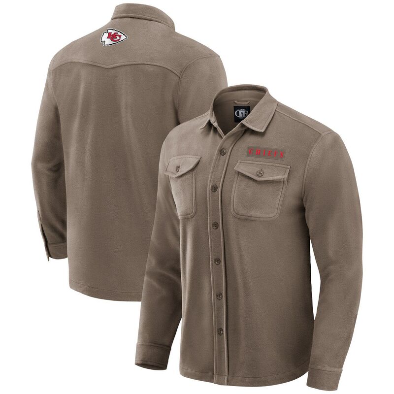 ダリウス・ラッカー 寄せあわせ バイ ファナティクス レディース トップス プルオーバー フリース Men\u0027s Darius Rucker Collection by Fanatics Tan Kansas City Chiefs Polar Fleece Cozy Button-Up Shirt Chf Multi マルチ色合い