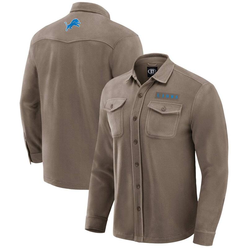 ダリウス・ラッカー 寄せあわせ バイ ファナティクス レディース トップス プルオーバー フリース Men\u0027s Darius Rucker Collection by Fanatics Tan Detroit Lions Polar Fleece Cozy Button-Up Shirt Lns Multi マルチ色合い