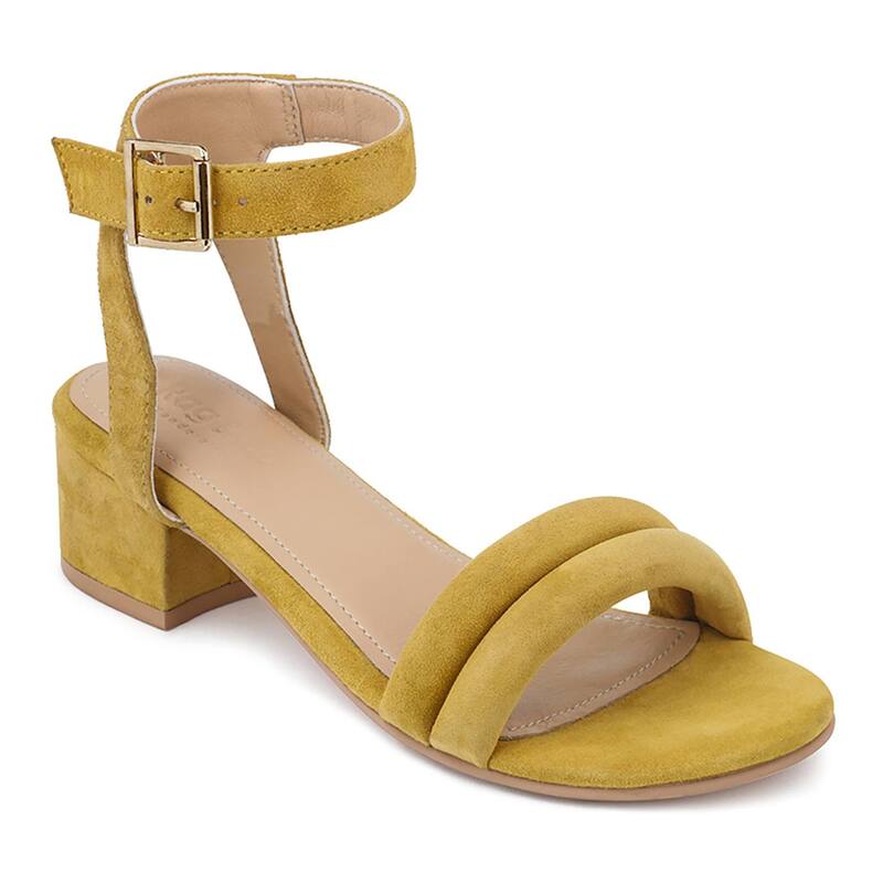 ラグアンドコー レディース シューズ パンプス サンダル スエードクロス Rag \u0026 Co Amelia Women\u0027suede Dressandals Mustard 洋芥子
