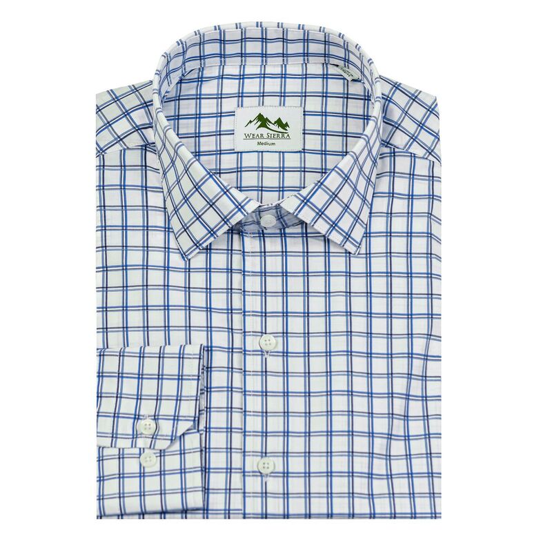 ウェアシエラ レディース トップス プルオーバー 綿織物 Wear Sierra Top Shelf Men\u0027s Turkish Cotton Long Sleeve Plaid Pattern Button Up Shirt Blue 青色