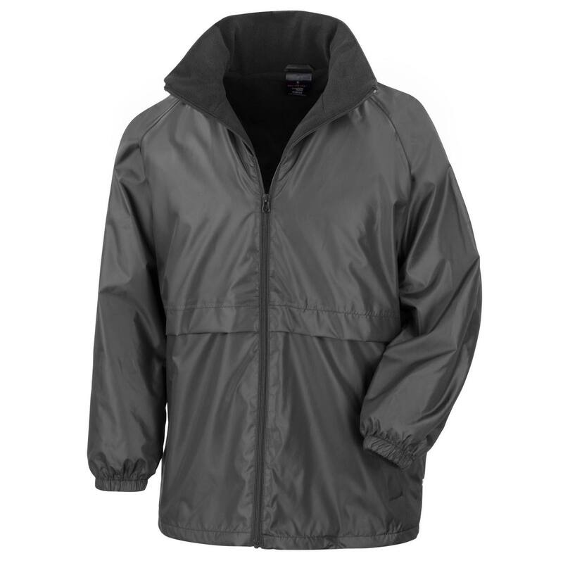 リザルト レディース アウター 上衣・上衣 フリース Result Core Mens Microfleece Lined Waterproof Jacket Black 黒いこと