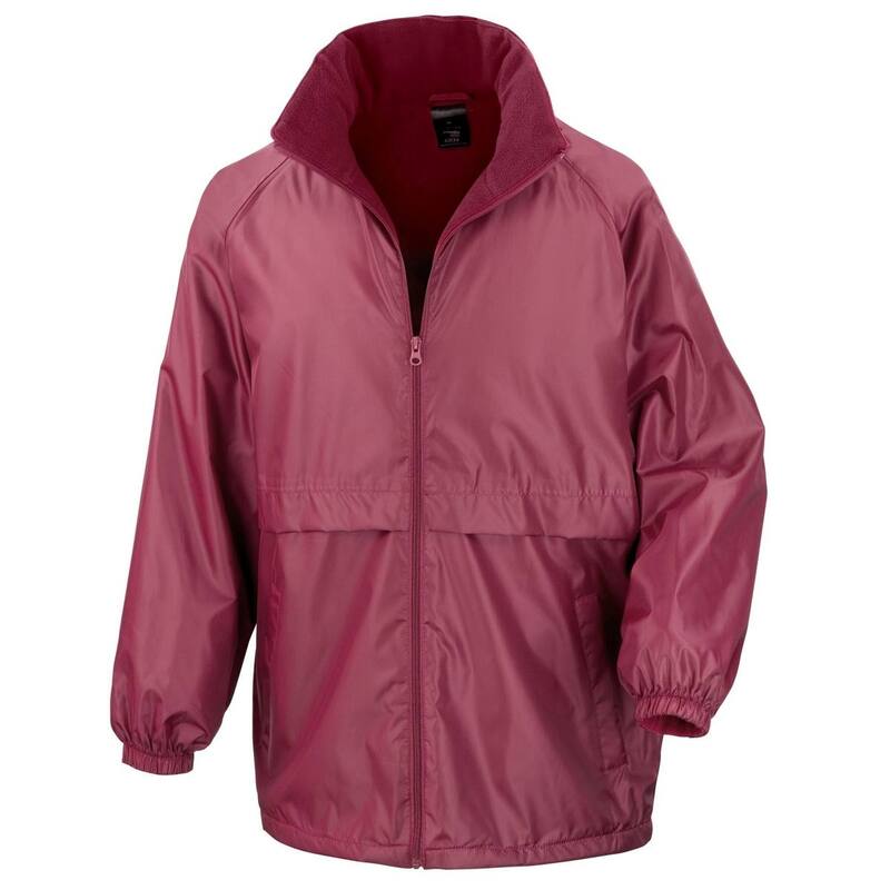 リザルト レディース アウター 上衣・上衣 フリース Result Core Mens Microfleece Lined Waterproof Jacket Burgundy バーガンディ