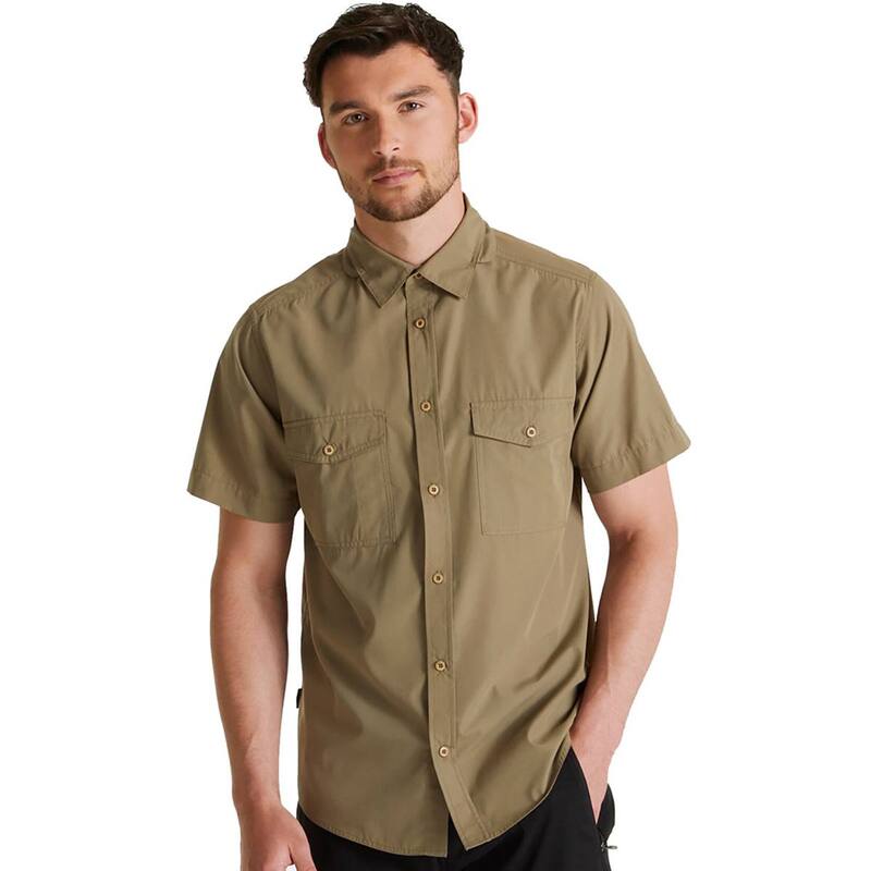 クラッグホッパーズ レディース トップス プルオーバー 半袖 Craghoppers Mens Expert Kiwi Short-Sleeved Shirt Pebble