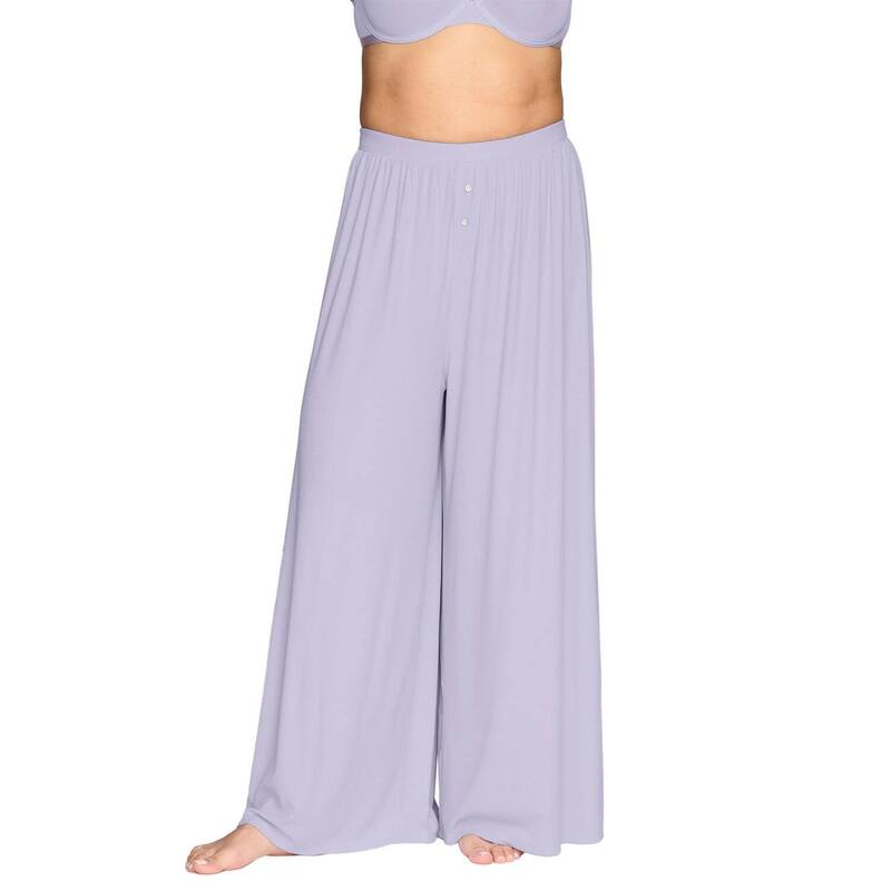 クープ レディース アンダー御召しもの ナイト爵御召しもの 地絹 CUUP The Lounge Pant - Modal Silk Rib Lilac 紫はしどい