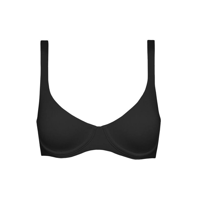 クープ レディース アンダーお召しもの ブラ CUUP The Scoop - Modal Black 黒いこと