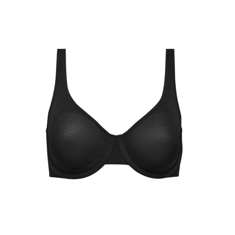 クープ レディース アンダーお召しもの ブラ メッシュ CUUP The Full Coverage - Mesh Black 黒いこと