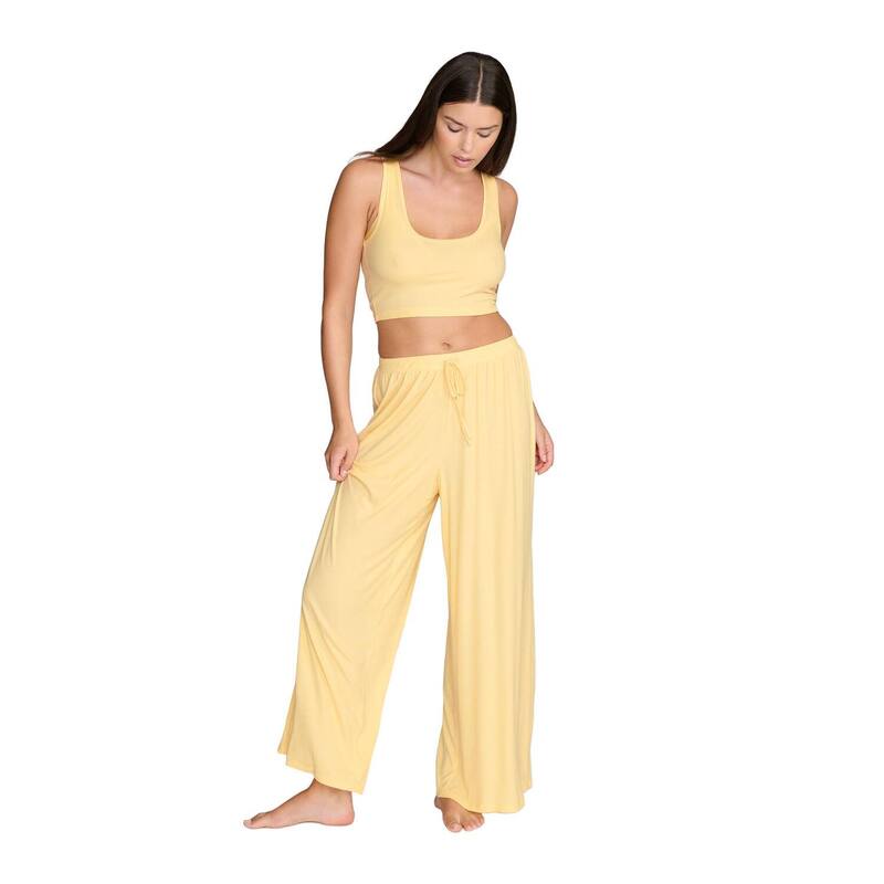 クープ レディース アンダー御召しもの ナイト爵御召しもの 地絹 CUUP The Drawstring Pant - Modal Silk Rib Honey