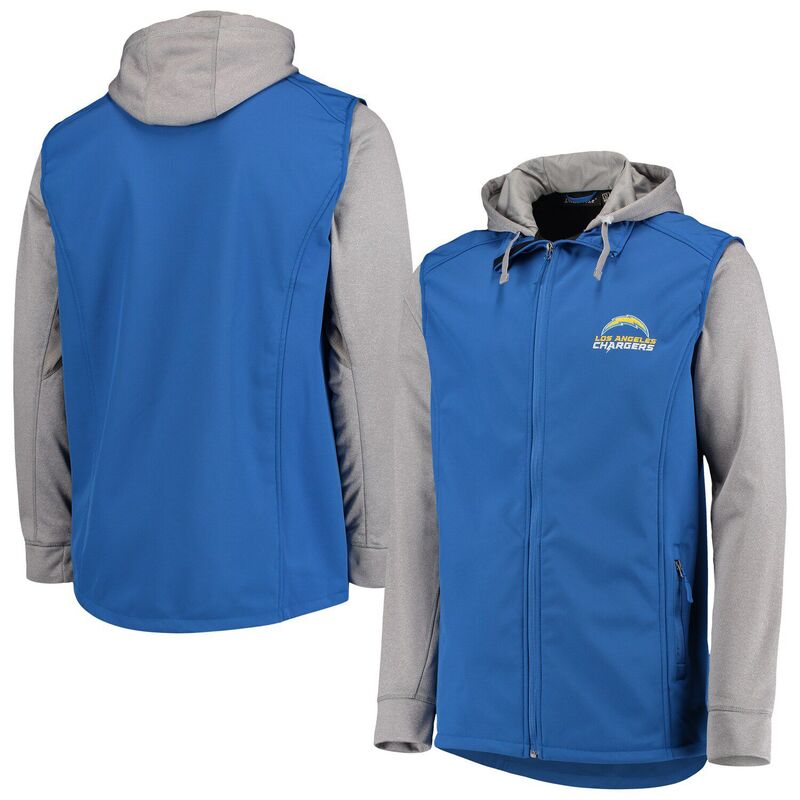 ダンブルック レディース アウター 上衣・上衣 トール パーカー Men\u0027s Dunbrooke Royal/Gray Los Angeles Chargers Big \u0026 Tall Alpha Full-Zip Hoodie Jacket Chg Blue 青色