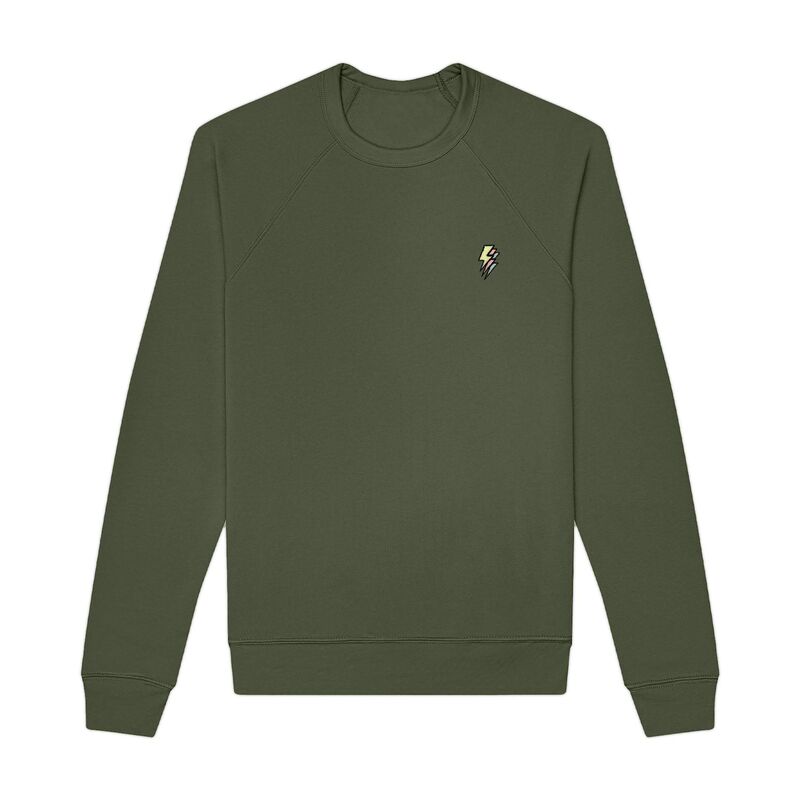 ダリックス レディース トップス プルオーバー 流汗 フリース Dalix Lightning Fleece Sweatshirt Military Green 緑であること
