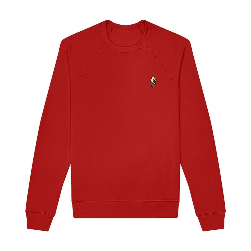 ダリックス レディース トップス プルオーバー 流汗 フリース Dalix Lightning Fleece Sweatshirt Red 赤いこと