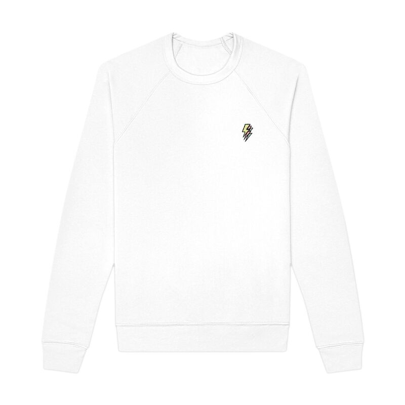 ダリックス レディース トップス プルオーバー 流汗 フリース Dalix Lightning Fleece Sweatshirt White 白いこと