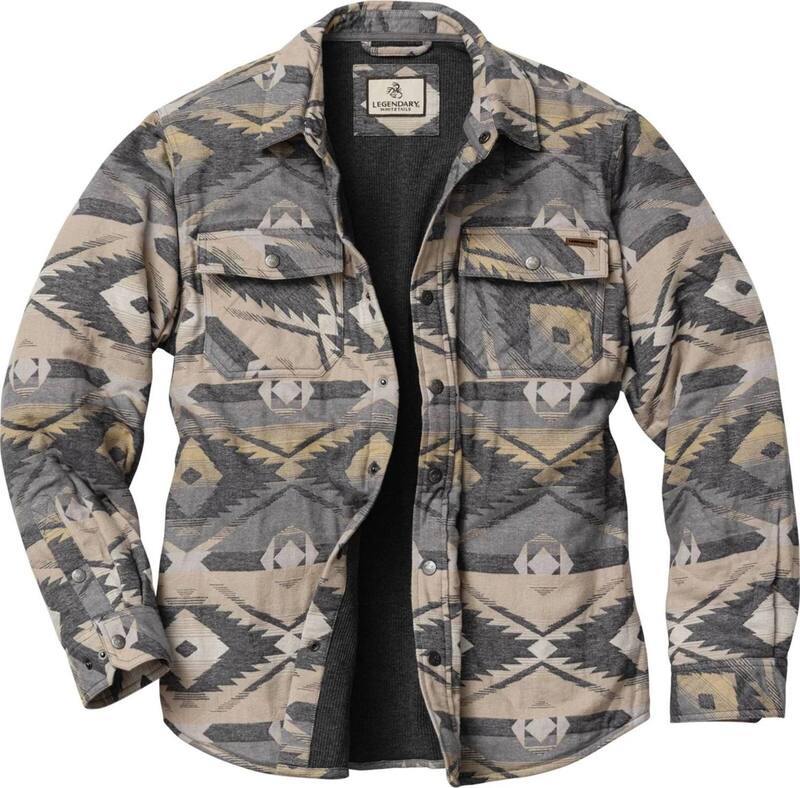 レジェンダリーホワイトテイルズ レディース アウター 上衣・上衣 プルオーバー Men\u0027s Legendary Whitetails Archer Thermalined Flannel Shirt Jacket Desert Dune