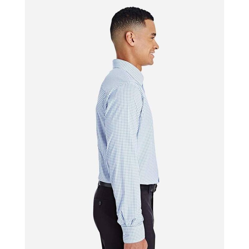 デボンアンドジョーンズ レディース トップス プルオーバー Devon \u0026 Jones CrownLux Performance Micro Windowpane Woven Dresshirt French Blue And White 白いこと