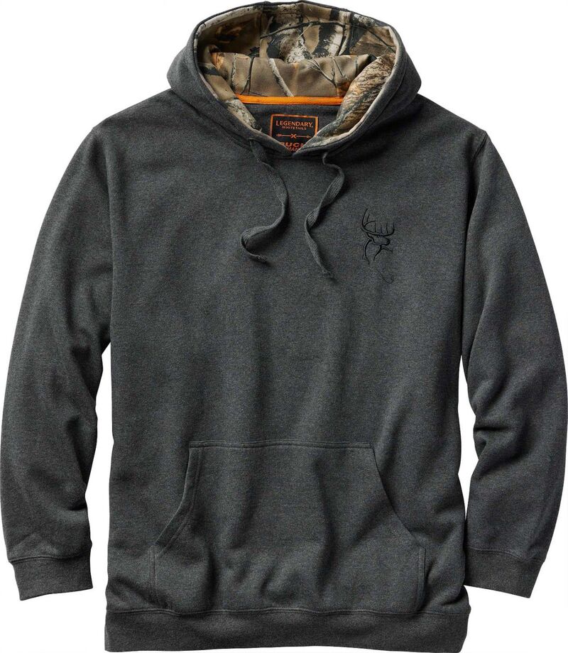 レジェンダリーホワイトテイルズ レディース トップス プルオーバー パーカー Men\u0027s Legendary Whitetails Buck Commander Trailhead Camo Hoodie Charcoal Heather 濃灰色