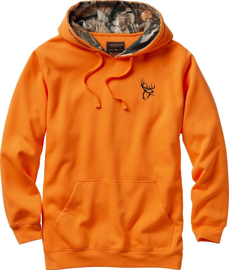 レジェンダリーホワイトテイルズ レディース トップス プルオーバー パーカー Men\u0027s Legendary Whitetails Buck Commander Trailhead Camo Hoodie Inferno