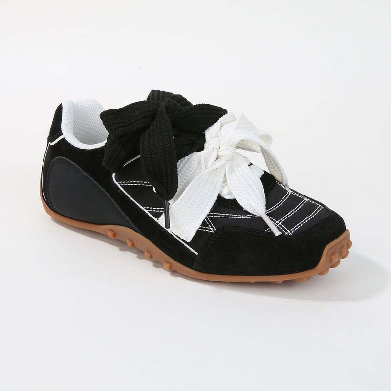 赤ちょうちんネス レディース シューズ スニーカー スピード競技 BERNESS Lacey Double Lace Sneakers Black 黒いこと