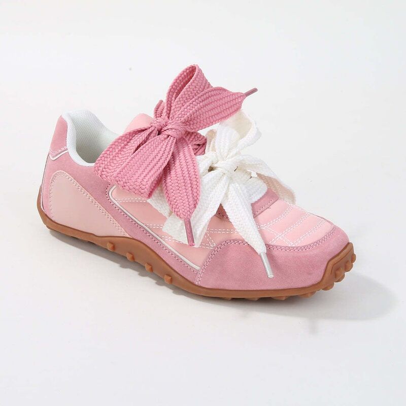 赤ちょうちんネス レディース シューズ スニーカー スピード競技 BERNESS Lacey Double Lace Sneakers Pink サクラ色