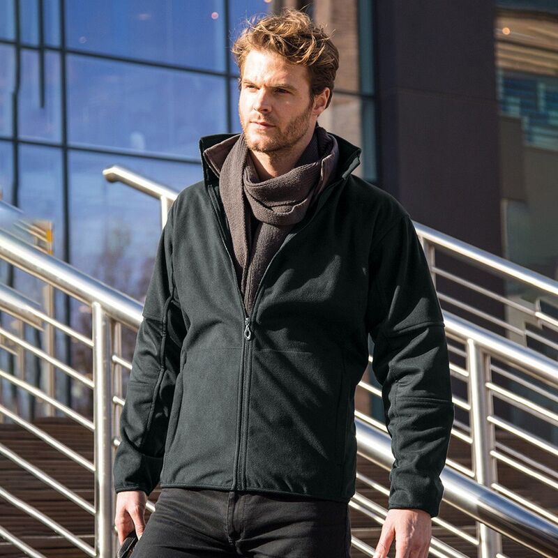 リザルト レディース アウター ジャケット・ブルゾン Result Mens Osaka TECH Performance Combined Pile Softshell Waterproof Windproof Jacket Black ブラック|ReVida 店
