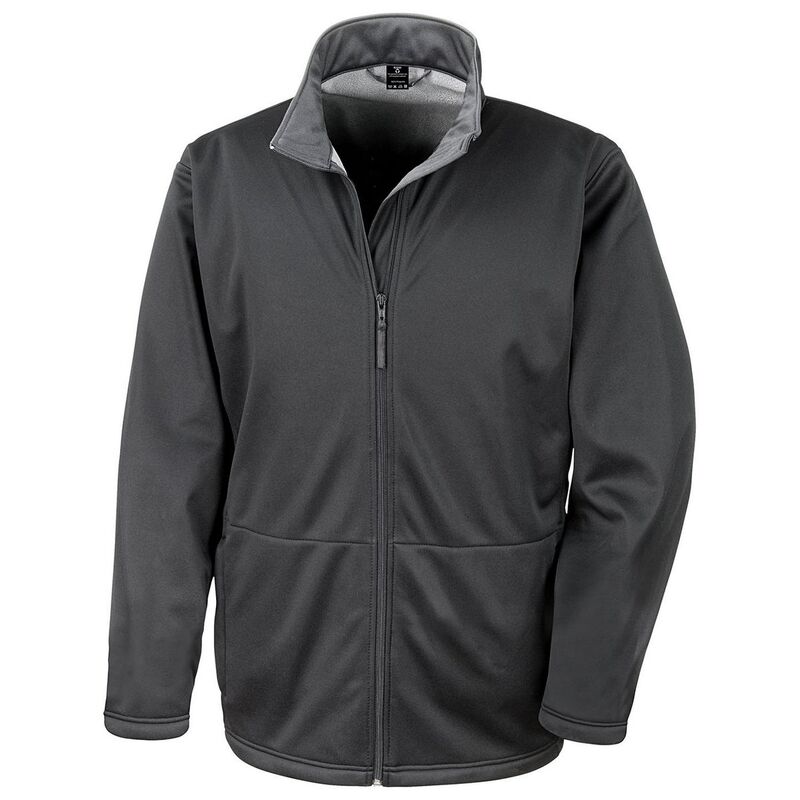 リザルト レディース アウター 上衣・上衣 Result Core Mens Waterproof Soft Shell Jacket Black 黒いこと