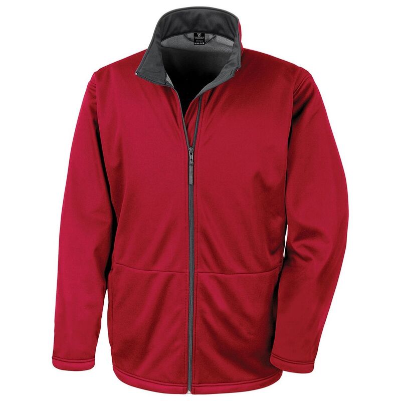 リザルト レディース アウター 上衣・上衣 Result Core Mens Waterproof Soft Shell Jacket Red 赤いこと