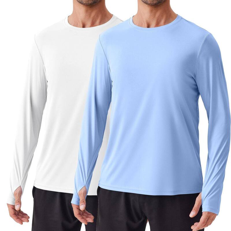 ピンぴかぴか光る レディース トップス プルオーバー PINSPARK Men\u0027s 2 Pack UPF50+ Long Sleeve Rash Guard Sun Protection Beach Fishing Swim Shirt Black Navy 黒いこと