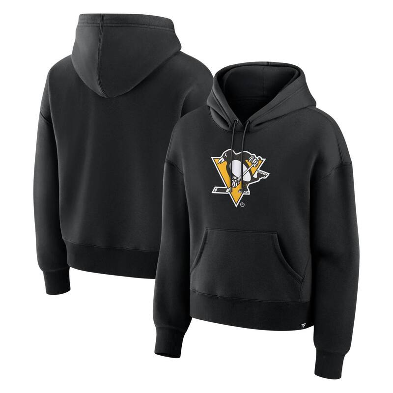 ファナティクス レディース トップス プルオーバー パーカー Women\u0027s Fanatics Black Pittsburgh Penguins Hoodie Png Black 黒いこと