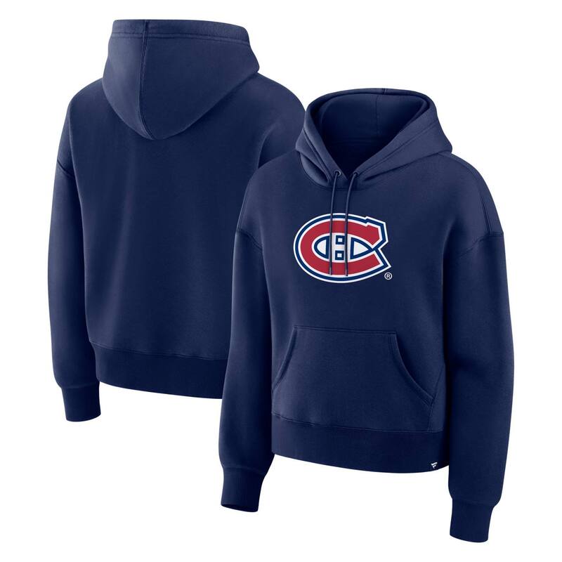 ファナティクス レディース トップス プルオーバー パーカー Women\u0027s Fanatics Navy Montreal Canadiens Hoodie Cnd Navy 米国海軍