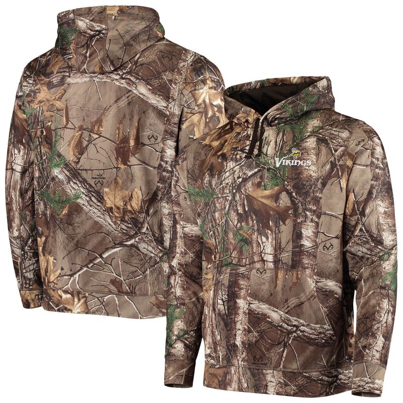 ダンブルック レディース トップス プルオーバー フリース パーカー Men\u0027s Dunbrooke Realtree Camo Minnesota Vikings Circle Champion Tech Fleece Pullover Hoodie Mvk Green 緑であること