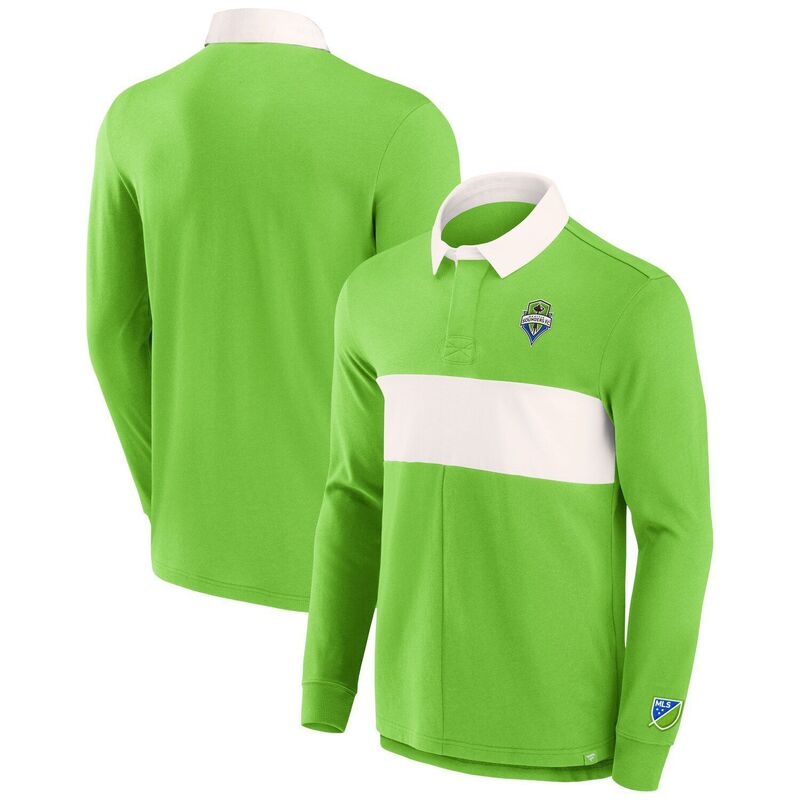 アンブランデッド レディース トップス プルオーバー スポーツシャツ Unbranded Men\u0027s Fanatics Branded Green Seattle Sounders FC Penalty Kick Long Sleeve Polo Snd Green 緑であること