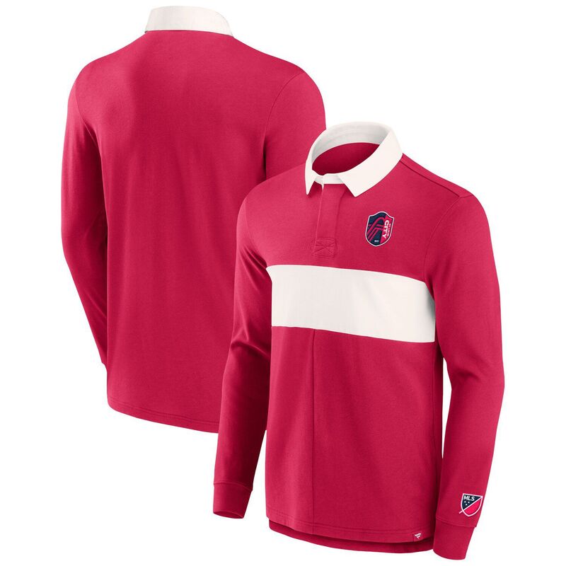 アンブランデッド レディース トップス プルオーバー スポーツシャツ Unbranded Men\u0027s Fanatics Branded Red St. Louis City SC Penalty Kick Long Sleeve Polo Slc Red 赤いこと