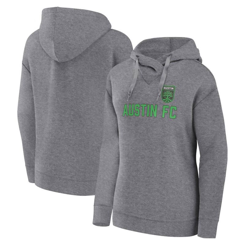 アンブランデッド レディース トップス プルオーバー パーカー Unbranded Women\u0027s Fanatics Branded Heather Gray Austin FC Script Pullover Hoodie Afc Grey 薄墨色