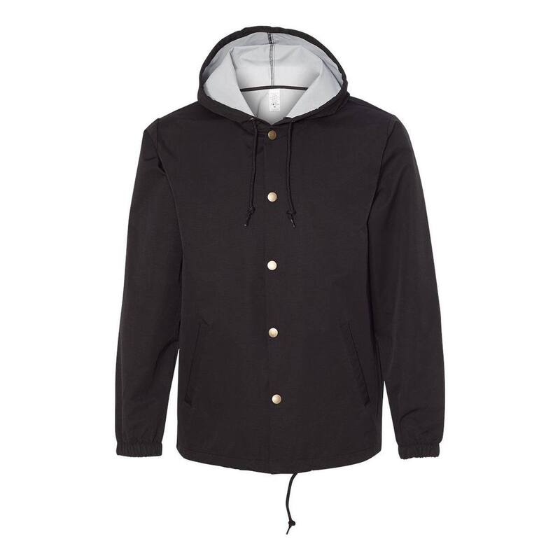 独立トレーディング レディース アウター 上衣・上衣 Independentrading Co. Water-Resistant Hooded Windbreaker Black 黒いこと