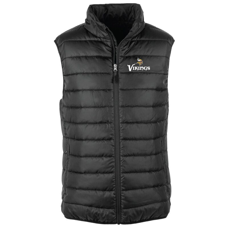 ダンブルック レディース アウター 上衣・上衣 より良い Men\u0027s Dunbrooke Black Minnesota Vikings Alberta Full-Zipuffer Vest Mvk Black 黒いこと