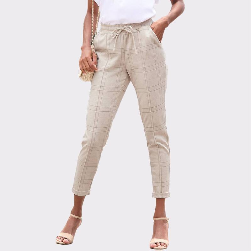 ラスカーナ レディース ボトムス カジュアルパンツ クロップド Lascana Women's Cropped Pull On Pants Beige Rose ベージュ|ReVida 店