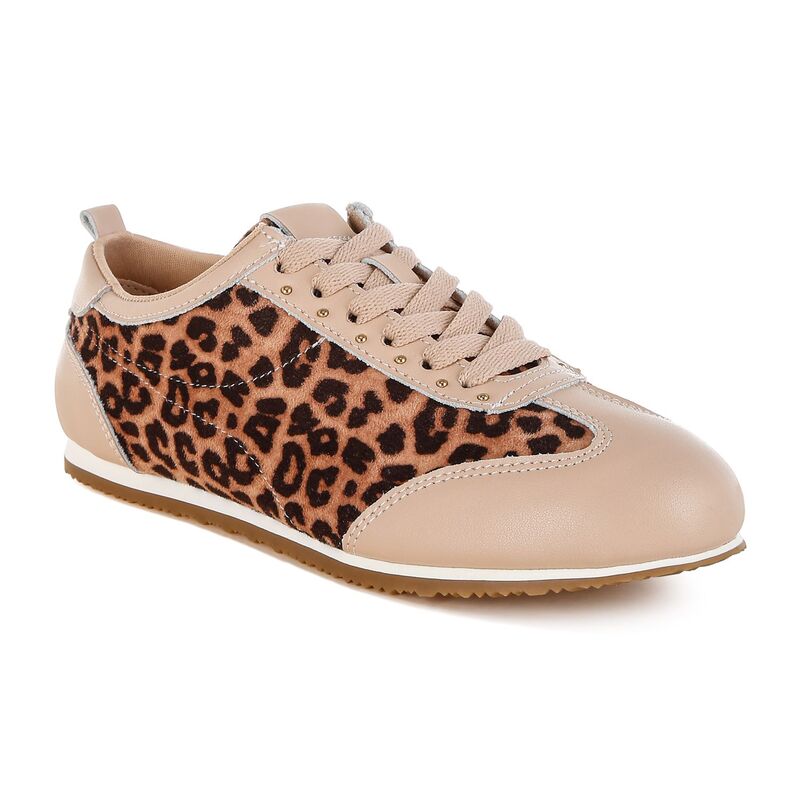 ラグアンドコー レディース シューズ スニーカー 刷り上げる なめし革 Rag \u0026 Co Narati Women\u0027s Realeather Leopard Print Sneakers Leopard 毛の荒物