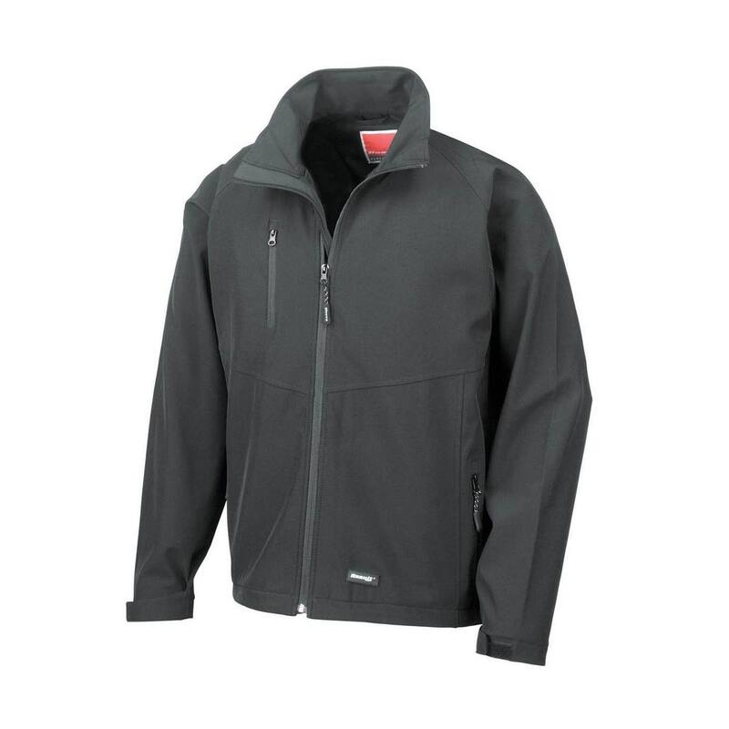 リザルト レディース アウター 上衣・上衣 Result Mens 2 Layer Base Softshell Breathable Wind Resistant Jacket Black 黒いこと