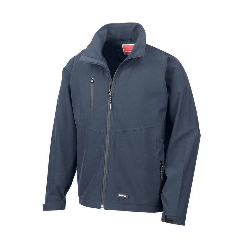 リザルト レディース アウター 上衣・上衣 Result Mens 2 Layer Base Softshell Breathable Wind Resistant Jacket Navy Blue 米国海軍
