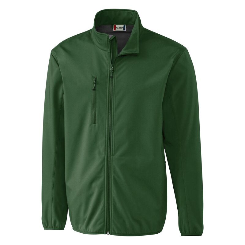 細流 レディース アウター 上衣・上衣 Clique Trail Stretch Softshell Full Zip Mens Jacket Bottle Green 緑であること